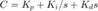 $C = K_p + K_i/s + K_d s$
