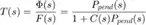 $$ T(s) = \frac{\Phi(s)}{F(s)} = \frac{P_{pend}(s)}{1 + C(s)P_{pend}(s)} $$