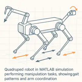 Quadruped Robot with a Manipulator