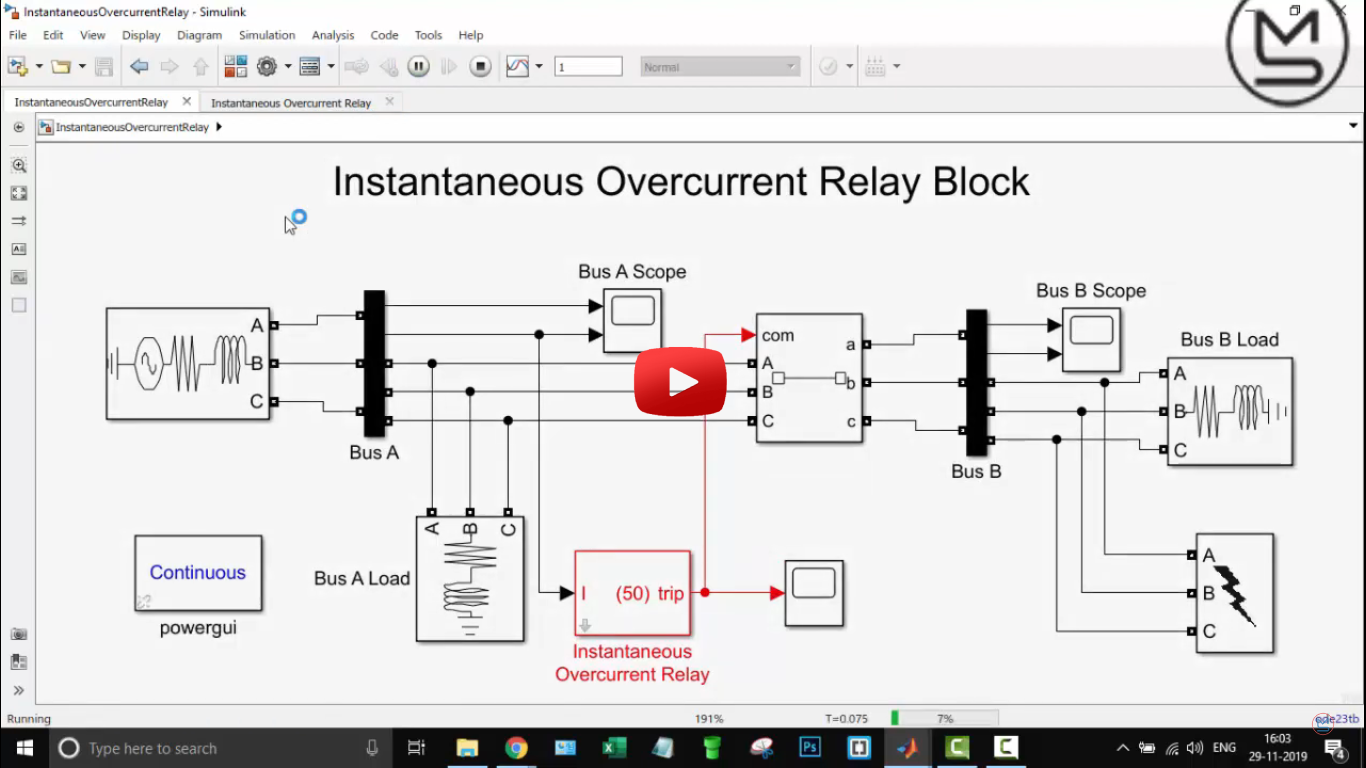 implementation of directional over-current relay