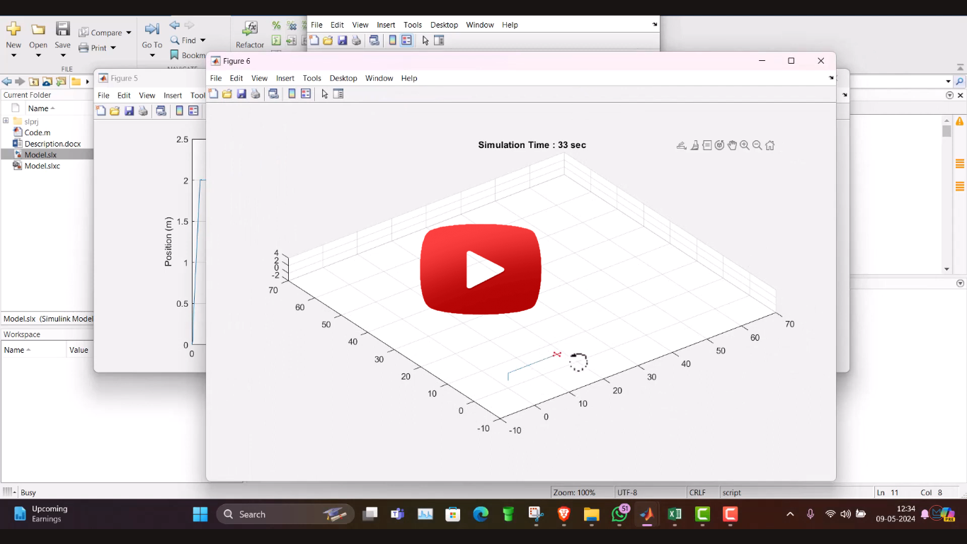 Modelling and Control of UAV using MATLAB simulink