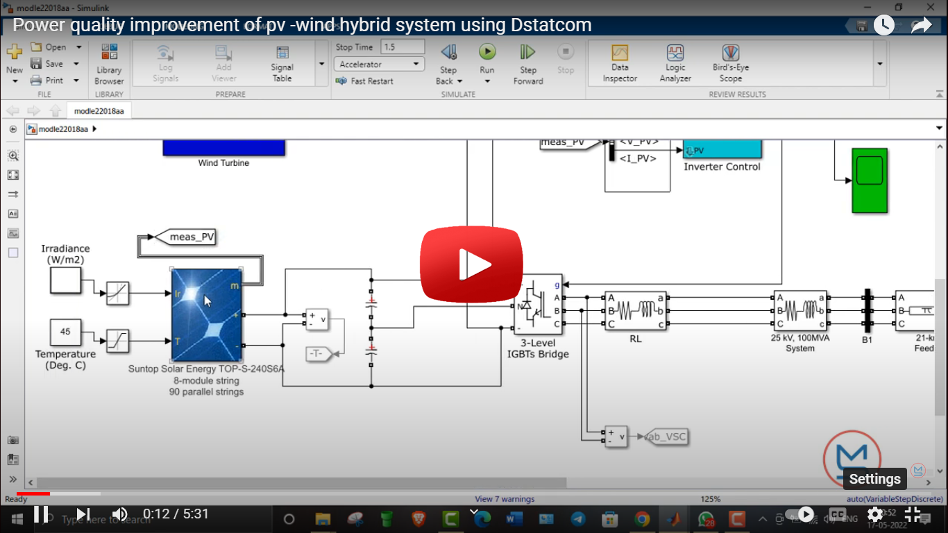 power quality improvement of pv wind hybrid system using dstatcom