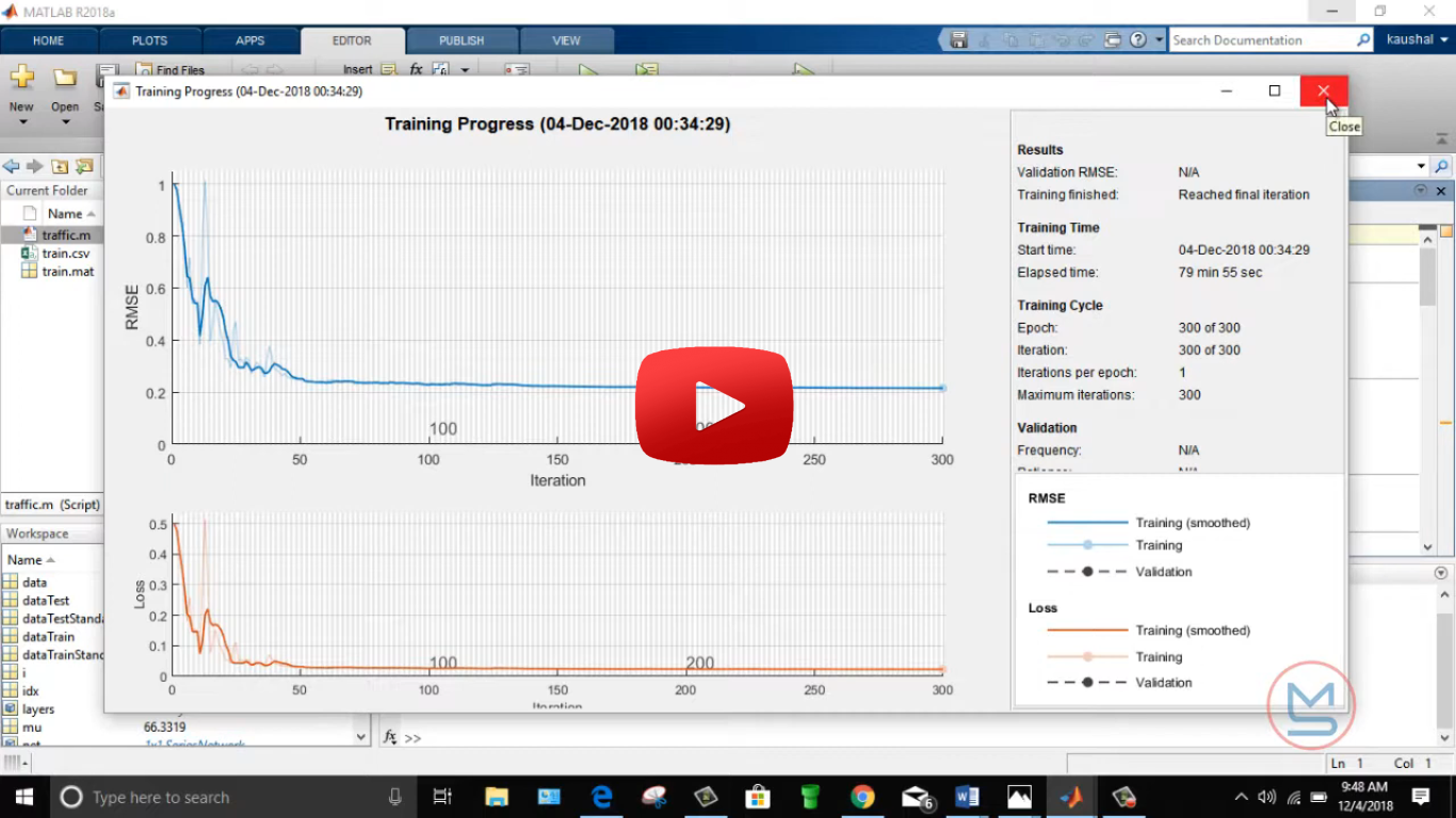 traffic forecasting on road using matlab